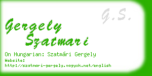 gergely szatmari business card